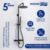 Душевая стойка Wasserkraft, цвет - черный матовый, A288.077.217.BM Thermo
