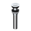 Донный клапан Push-up Wasserkraft, без перелива, хром, A249