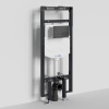 Инсталляция для унитаза Wasserkraft Dinkel 58TLT.010.ME.MB04, механическая клавиша черная матовая