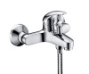 Смеситель Wasserkraft ISEN 2601 для ванны и душа с коротким изливом, с душевым гарнитуром, хром