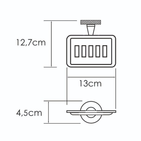 Мыльница - решетка Wasserkraft Tauber K-64469, никель