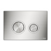 Инсталляция для унитаза Wasserkraft Glan 66TLT.010.ME.BL.BN01, декоративная стеклянная панель черная, механическая кнопка смыва никель