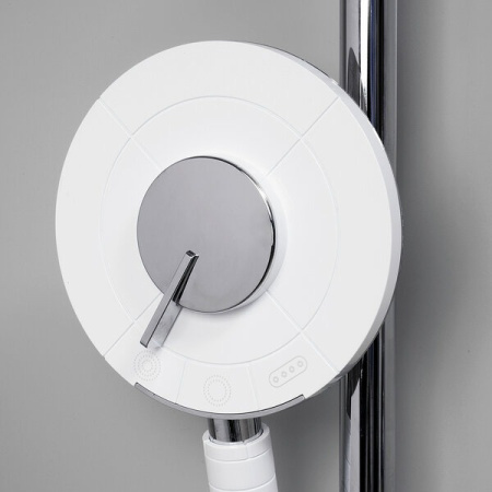 Душевая стойка Wasserkraft Mindel 850, термостатическая, цвет белый Soft-touch, A188.067.058.WM Thermo