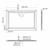 Душевой поддон Wasserkraft Salm 27T06 27T, 120 х 80 см, белый