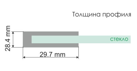 Душевая дверь в нишу Wasserkraft Berkel 48P12, универсальная, 100 x 200 см