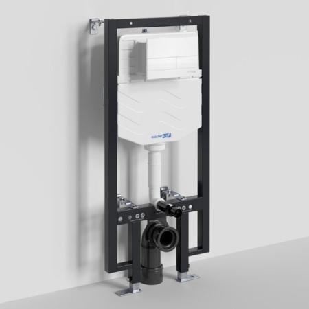Инсталляция для унитаза Wasserkraft Vils 56TLT.010.ME.WM04, механическая клавиша белая матовая