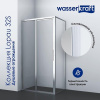 Душевой уголок Wasserkraft Lopau 32S, 120 х 90 х 200 см, профиль хром, стекло прозрачное, 32S07L/R