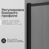 Шторка на ванну Wasserkraft Dill 61S02-100 Fixed, двухстворчатая, стекло прозрачное, профиль черный