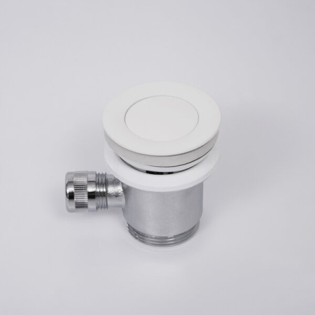 Смеситель Wasserkraft Mindel, для биде, с донным клапаном, цвет белый Soft-touch, 8506