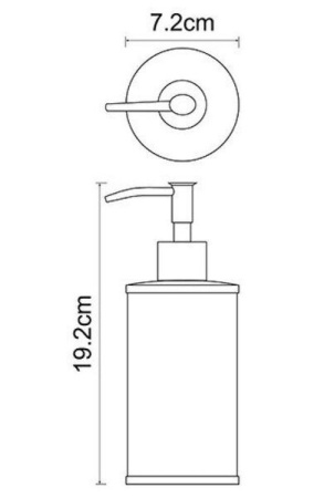 Дозатор для жидкого мыла Wasserkraft Rossel, K-5799