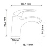 Смеситель для раковины Wasserkraft 2803, хром
