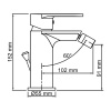 Смеситель Wasserkraft Mindel, для биде, с донным клапаном, цвет белый Soft-touch, 8506