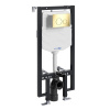 Инсталляция для унитаза Wasserkraft Vils 56TLT.010.ME.PG02, механическая клавиша золото глянцевое