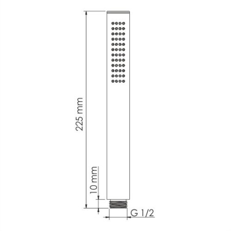 Душевая лейка Wasserkraft Asphe, 1 режим, золото розовое, A291