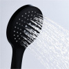 Душевая лейка Wasserkraft Elbe A078 3-функциональная, черный Soft-touch