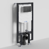 Инсталляция для унитаза Wasserkraft Vils 56TLT.010.ME.MB02, механическая клавиша черная матовая