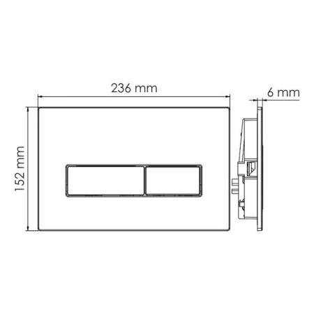 Инсталляция для унитаза Wasserkraft Salm 27TLT.010.ME.WH.CH03, декоративная стеклянная панель белая, механическая кнопка смыва хром