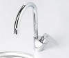 Смеситель Wasserkraft LEINE 3507 для кухни с поворотным изливом, хром