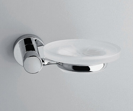 Мыльница стеклянная с держателем Wasserkraft Donau, K-9429