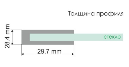 Душевая дверь в нишу Wasserkraft 48P05 120 х 200 см