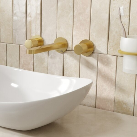 Смеситель для раковины Wasserkraft Schunter, золото матовое, 8245