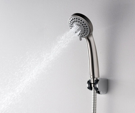 Душевая лейка Wasserkraft A120 3-функциональная, матовый хром
