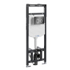 Инсталляция для унитаза Wasserkraft Alme 15TLT.010.ME.PB01, механическая клавиша черная, ободки хром