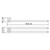 Полотенцедержатель Wasserkraft Lippe, 45 см, хром, K-6531