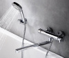 Смеситель Wasserkraft 4802L для ванны и душа с длинным изливом, с душевым гарнитуром, хром