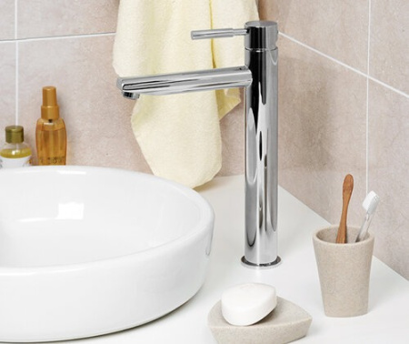 Смеситель для раковины Wasserkraft 4103H, высокий, хром