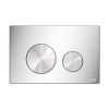 Инсталляция для унитаза Wasserkraft Glan 66TLT.010.ME.WH.BN02, декоративная стеклянная панель белая, механическая кнопка смыва никель