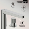Смеситель для раковины Wasserkraft Tauber, никель, 6435