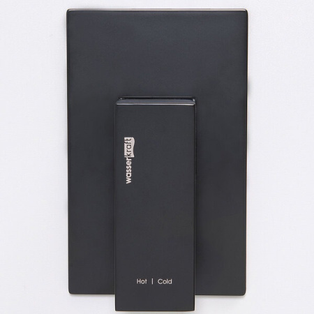 Смеситель для раковины Wasserkraft Abens A20503, цвет черный Soft-touch