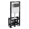Инсталляция для унитаза Wasserkraft Dill 61TLT.010.ME.MB02, механическая клавиша черная матовая
