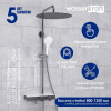 Душевая стойка Wasserkraft, с изливом, цвет - хром/белый матовый, A113.117.155.CH Thermo