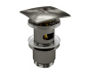 Донный клапан Push-up Wasserkraft A167, с переливом, PVD-покрытие оружейная сталь