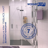 Душевой уголок Wasserkraft Aller Black Matt L/R, 120 х 80 см, стекло прозрачное, 10H06RBLACK MATT