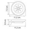 Мыльница Wasserkraft Kammel, стеклянная, К-8329