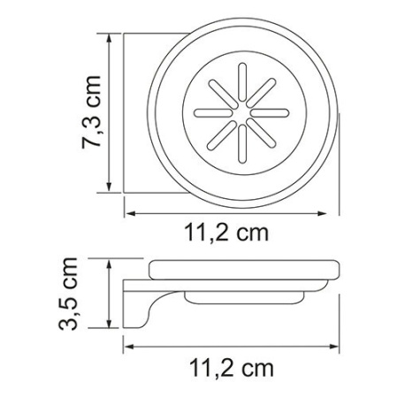Мыльница Wasserkraft Kammel, стеклянная, К-8329