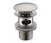 Донный клапан Wasserkraft A073 Push-up, с переливом, матовый хром