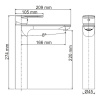 Смеситель для раковины Wasserkraft, цвет белый Soft-touch, 8503H