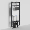 Инсталляция для унитаза Wasserkraft Dinkel 58TLT.010.ME.MB02, механическая клавиша черная матовая