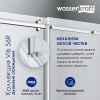 Душевой уголок Wasserkraft Vils 56R15, 110 х 90 х 200 см, профиль серебристый, стекло прозрачное