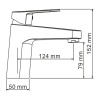 Смеситель для раковины Wasserkraft DO 5303, хром