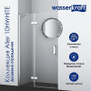 Душевой уголок Wasserkraft Aller White L/R, 120 х 90 см, стекло прозрачное, 10H07LWHITE