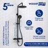 Душевая стойка Wasserkraft, цвет - черный матовый, A288.077.078.BM Thermo