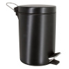 Корзина для мусора Wasserkraft Серия К, с педалью, 3 л, черная матовая, K-633B