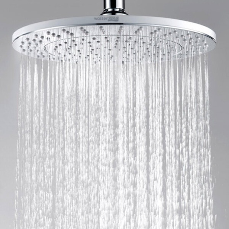 Душевая стойка Wasserkraft, с изливом, цвет белый матовый/хром, A185.067.059.WM