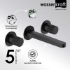 Смеситель для раковины Wasserkraft Fulda, черный матовый, 5245