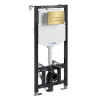 Инсталляция для унитаза Wasserkraft Aller 10TLT.010.ME.MG03, механическая клавиша цвет золото матовое